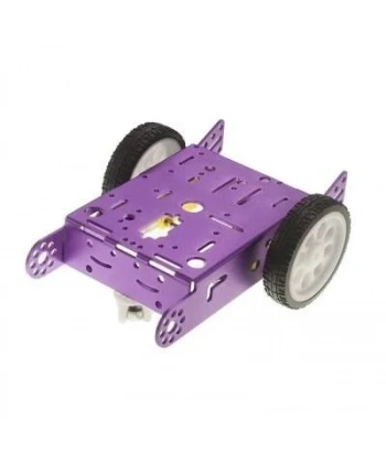 2wd mBot Alüminyum Araç Kiti - Mor ( Motor ve Tekerlek Dahil)
