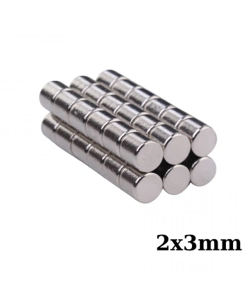 2x3mm Neodyum Güçlü Mıknatıs - Neodim Magnet