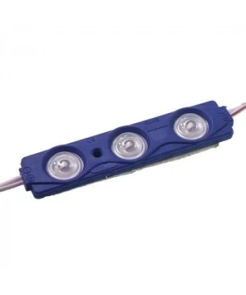 3lü Mercekli Modül Led - Mavi 12V 1.2W