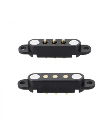 3-Pin 2.54mm Pogo Pin Manyetik Konnektör Takımı - Kulaklı