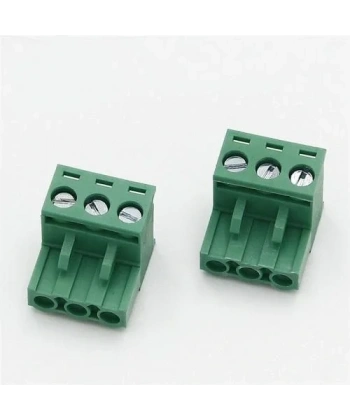 3 Pin 5.08mm Dişi Geçmeli Yeşil Klemens