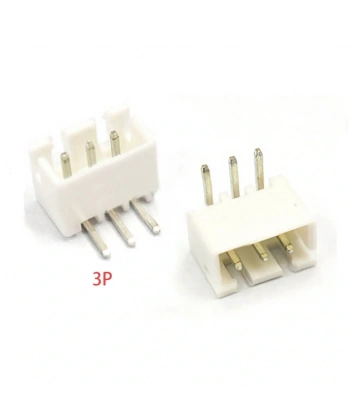 3 Pin JST-XH 2.54 Tunik Konnektör Erkek Eğik 90°