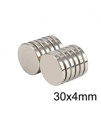 30X4mm Neodyum Güçlü Mıknatıs - Neodim Magnet