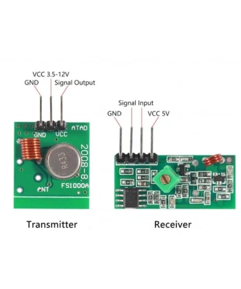 315 MHz Alıcı Verici RF Kablosuz Haberleşme Devre Seti