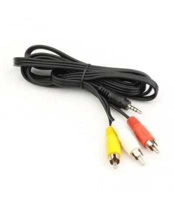 3.5mmden / 3 RCA Ses ve Görüntü Kablosu