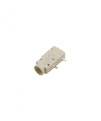 3.5mm Stereo 4-Pin SMD Jack Dişi - Beyaz