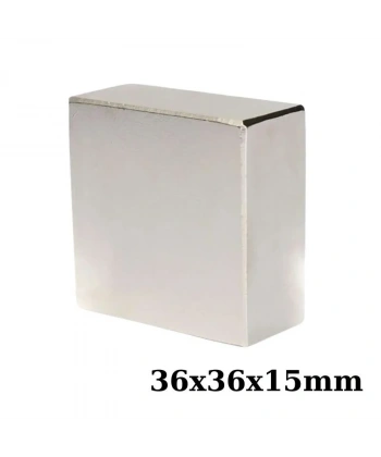 36x36x15mm Neodyum Güçlü Mıknatıs - Neodim Magnet