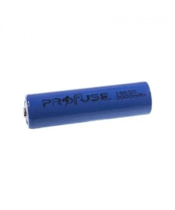 3.7V 2000mAh 18650 Li-ion Şarjlı Pil - Başlı
