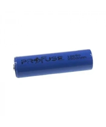 3.7V 2500mAh 18650 Li-ion Şarjlı Pil - Başlı