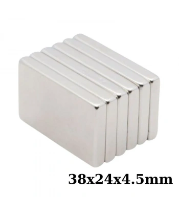 38x24x4.5mm Neodyum Güçlü Mıknatıs - Neodim Magnet