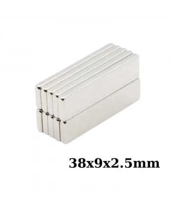 38X9X2.5mm Neodyum Güçlü Mıknatıs - Neodim Magnet