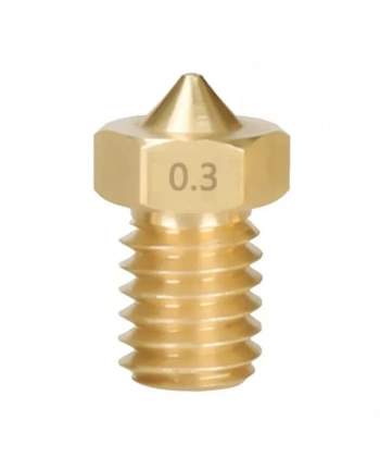 3D Yazıcı-Printer M6 1.75mm / 0.3mm V5-V6 Pirinç Nozzle
