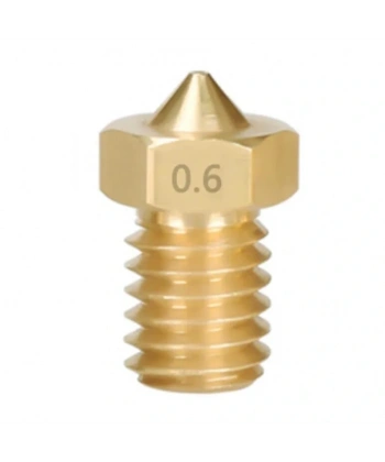 3D Yazıcı-Printer M6 1.75mm / 0.6mm V5-V6 Pirinç Nozzle