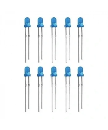 3mm Mavi Led Paketi - 10 Adet