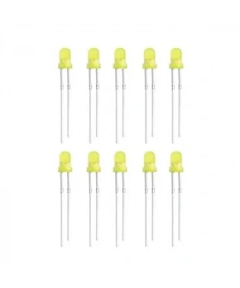 3mm Sarı Led Paketi - 10 Adet