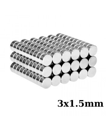 3x1.5mm Neodyum Güçlü Mıknatıs - Neodim Magnet