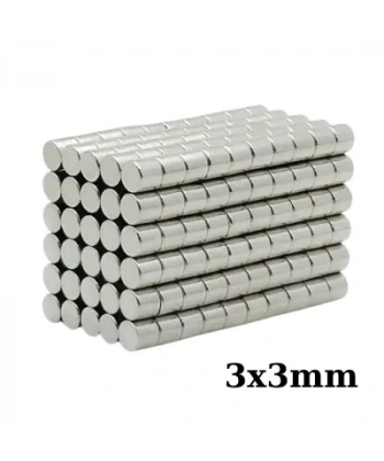 3x3mm Neodyum Güçlü Mıknatıs - Neodim Magnet