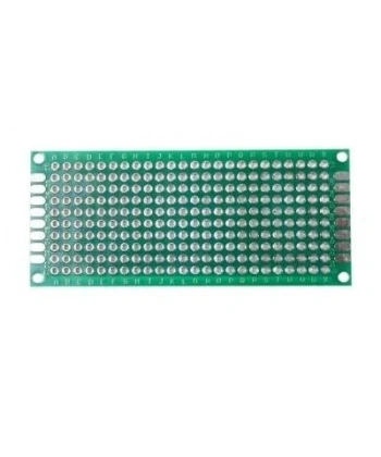 3x7cm Epoxy Çift Taraflı Delikli Plaket