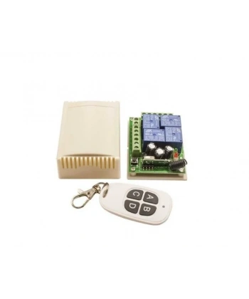 4 Kanal 12V RF Uzaktan Kumanda Alıcı Verici Modül Seti