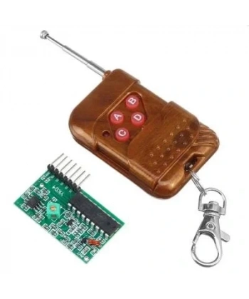 4 Kanallı Uzaktan Kumandalı RF Modülü Alıcı Verici