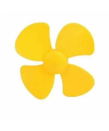 4 Kanatlı Plastik Pervane Ø56mm - Sarı