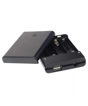4lü AA Pil Yuvası - USB Çıkışlı