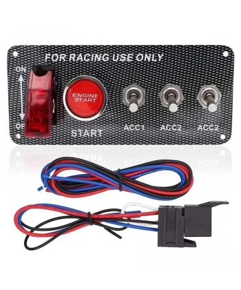 4lü ON-OFF Toggle Switch Panel - Motor Start Butonlu
