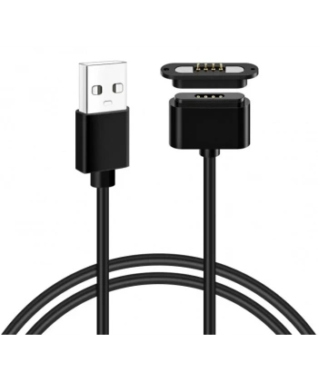 4-Pin 2mm Kablolu Pogo Pin Manyetik Konnektör Takımı - USB Soketli