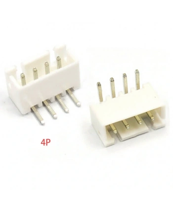 4 Pin JST-XH 2.54 Tunik Konnektör Erkek Eğik 90°