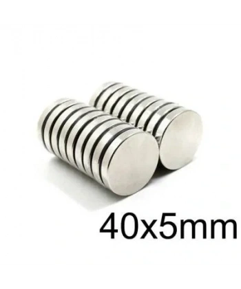 40X5mm Neodyum Güçlü Mıknatıs - Neodim Magnet