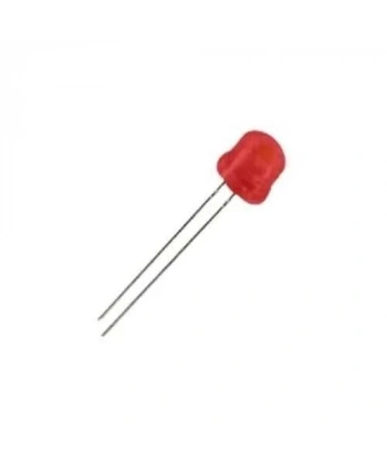 4.8mm Kırmızı Mantar Led Paketi - 10 Adet