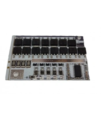 4S 100A LiFePO4 Balanslı BMS Kartı Beyaz PCB