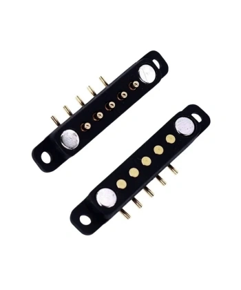 5-Pin 2.54mm 90C Pogo Pin Manyetik Konnektör Takımı - Kulaklı