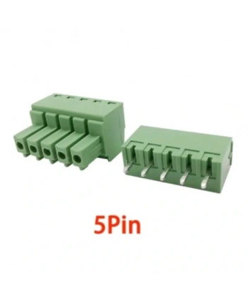 5 Pin 3.81mm Geçmeli 90C Takım Klemens