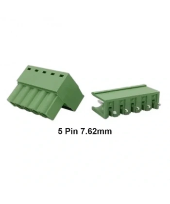 5 Pin 7.62mm Geçmeli 180C Takım Klemens