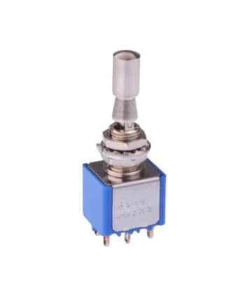 5649 ON-OFF-ON 3-Konumlu 3-Pin Toggle Switch - Emniyet Kilitli