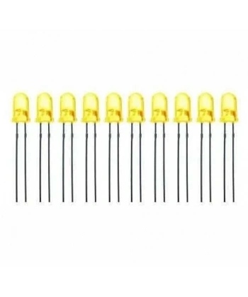 5mm 2V Sarı Led Paketi - 10 Adet