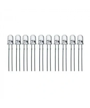 5mm Beyaz Led Paketi - 10 Adet