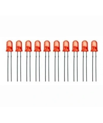 5mm Kırmızı Led Paketi - 10 Adet