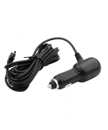 5V 2,4A Çift USB Araç Çakmaklık Şarj Cihazı 90C Mini USB Çıkışlı - 3,5m Kablo
