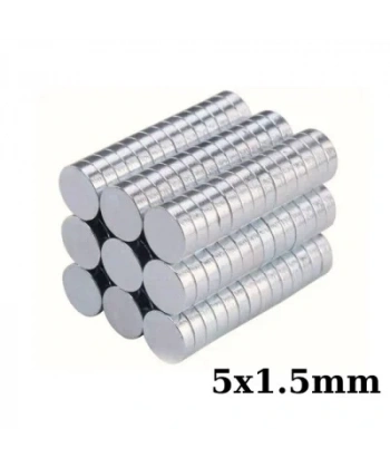 5x1.5mm Neodyum Güçlü Mıknatıs - Neodim Magnet