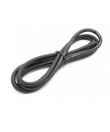 6 AWG Silikon Kablo Siyah - 1 Metre