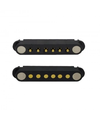 6-Pin 2.54mm Pogo Pin Manyetik Konnektör Takımı