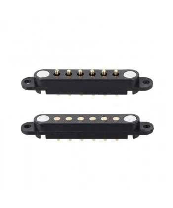 6-Pin 2.54mm Pogo Pin Manyetik Konnektör Takımı - Kulaklı