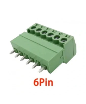 6 Pin 3.81mm Geçmeli 180C Takım Klemens