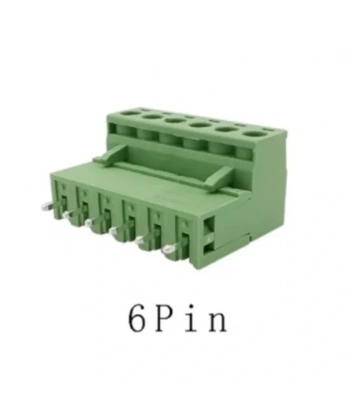 6 Pin 5.08mm Geçmeli 180C Takım Klemens