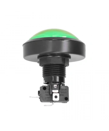 60mm 12V Bombeli Işıklı Oyun Makinesi Butonu - Yeşil