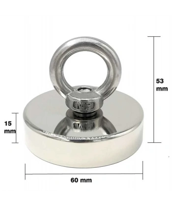 60mm Fishing Magnet - Neodyum Pot Mıknatıs