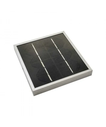 6V 600mA Su Geçirmez Solar Panel - Alüminyum Kasa 130x130mm