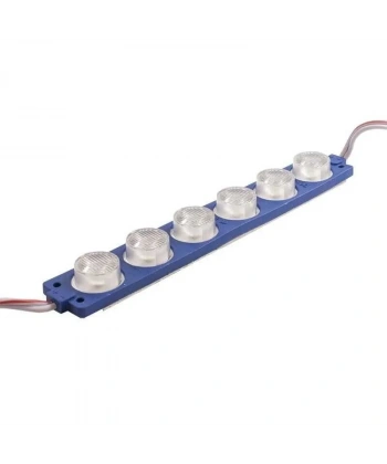 6W Mercekli Modül 6lı Led - Mavi 12V